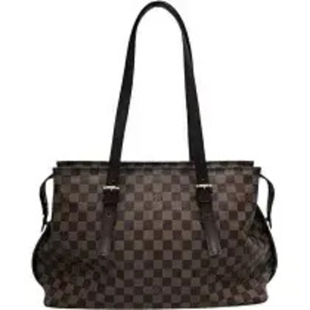 Louis Vuitton Chelsea Tote Bag Leather Brown